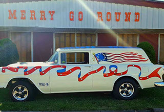 Merry Go Round Restaurant Sign